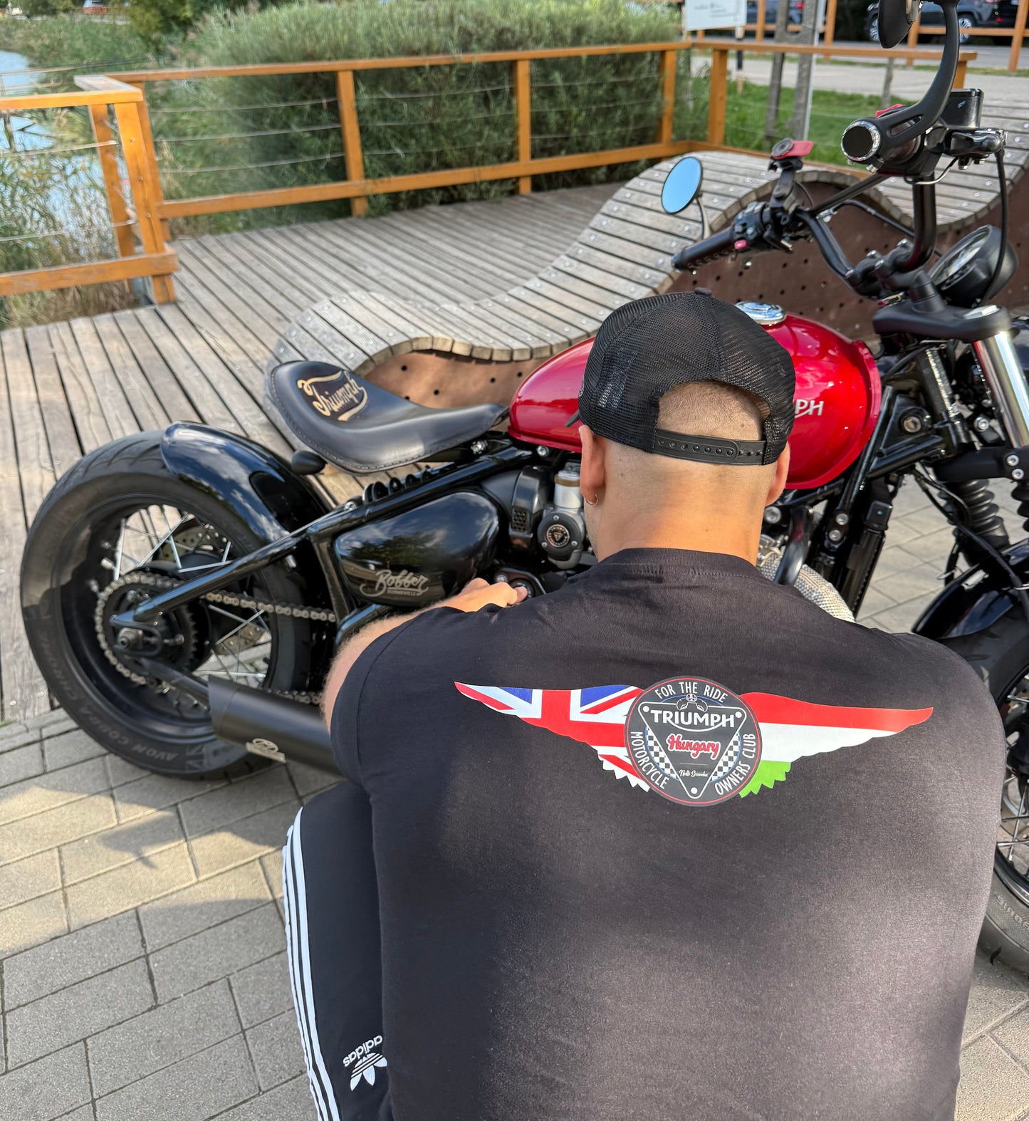 Triumph Owners Club Póló – Fekete