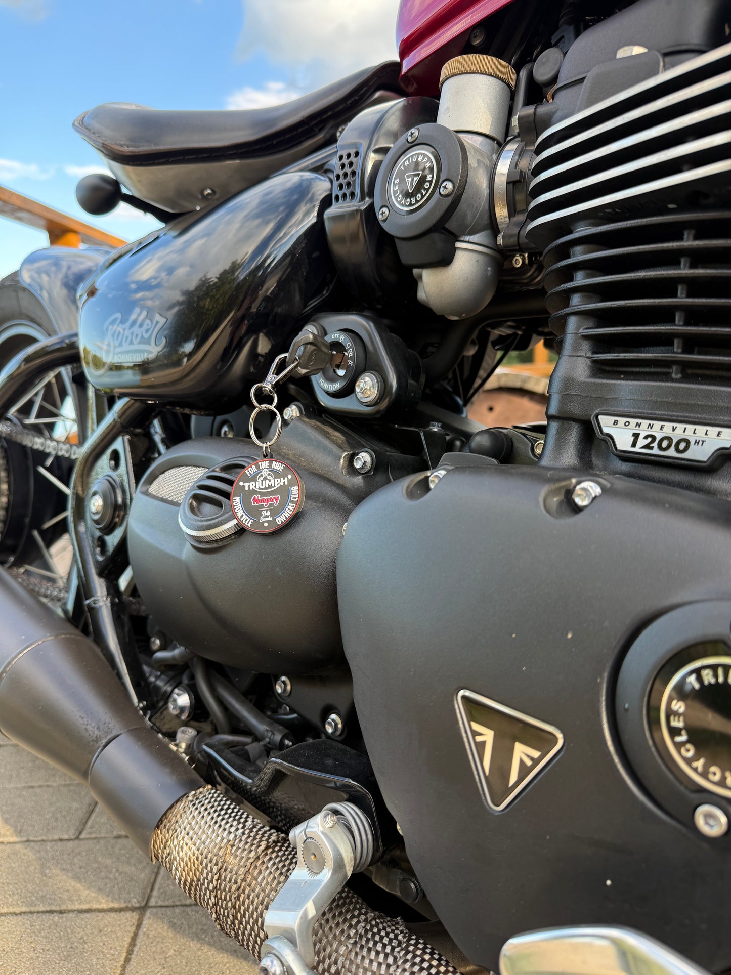 Triumph Owners Club kulcstartó
