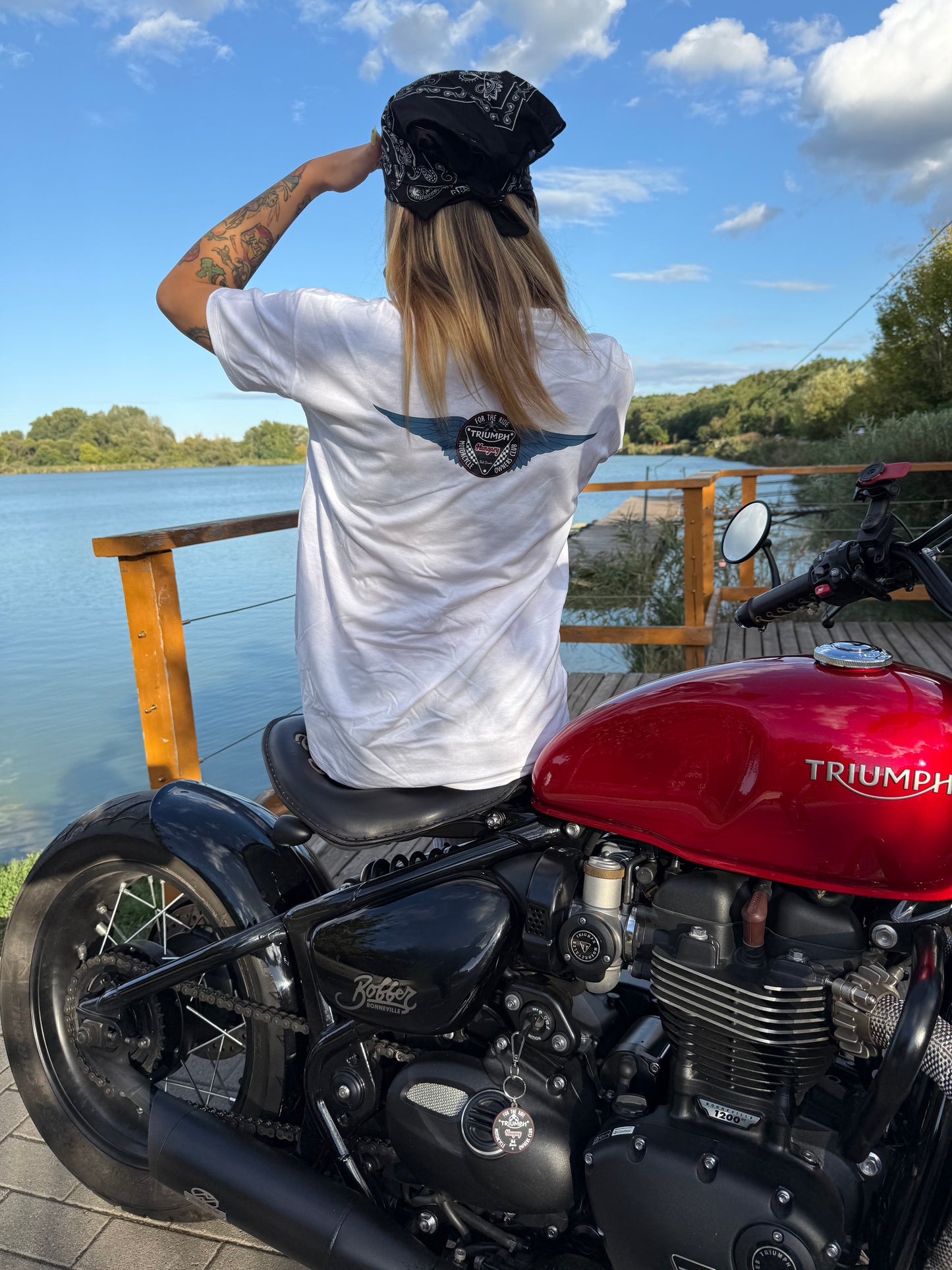 Triumph Owners Club Póló – Fehér